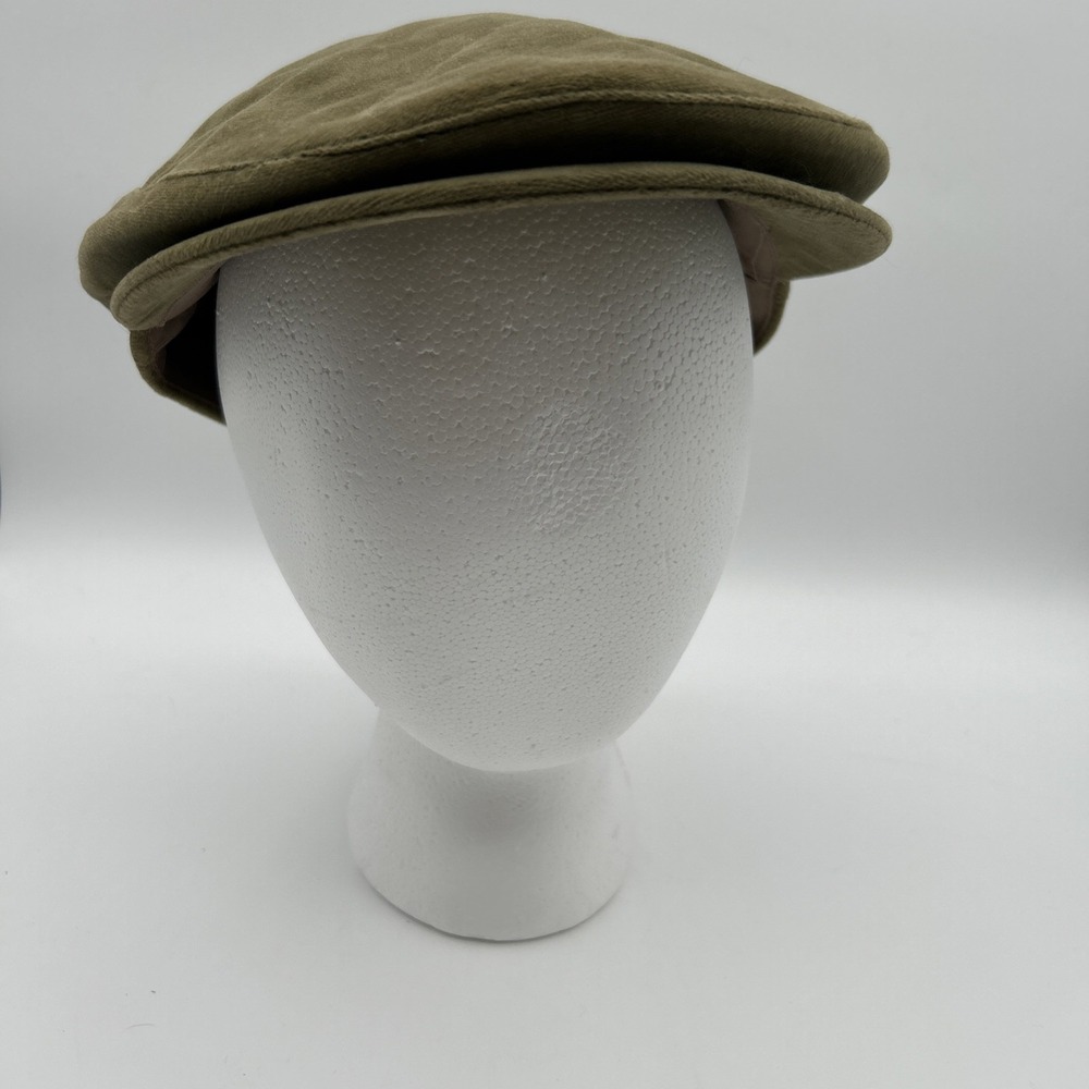 Stylish Olive Men's Flat Cap - Picture 5 of 11